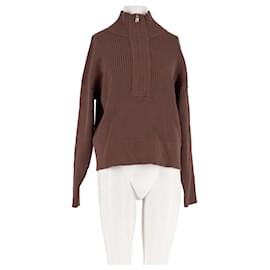 Autre Marque Pull à zip marron VARLEY Marron