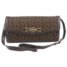 Céline Borsa a tracolla in pelle Celine Sulky C con dettagli Carriage Marrone