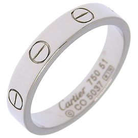 Cartier Love Ehering 18K Weißgold Silber