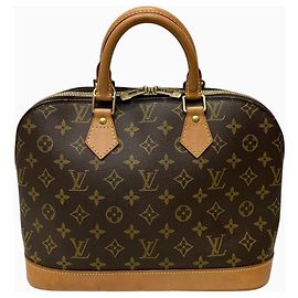 Bolso de mano Louis Vuitton Alma Castaño Otro Monograma