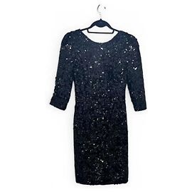 Autre Marque Schwarzes Paillettenkleid Schwarz