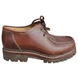 Autre Marque Annapurna Brown Leather Norwegian Welted Derby Shoes Brown