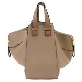 Sac à main/épaule Loewe Hammock Small Marron Beige
