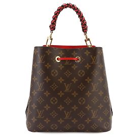Bolso Louis Vuitton Monogram Neo Noe Castaño Roja Monograma