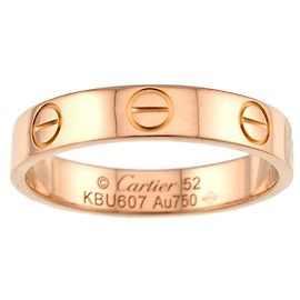 Anillo Mini Love Cartier en oro rosa 18K Otro