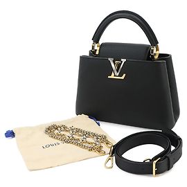 Bolso Louis Vuitton Capucines BB 2-way Mano/Hombro Negro