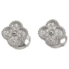 Boucles d'oreilles Van Cleef & Arpels Sweet Alhambra Diamants Autre