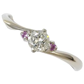 Autre Marque Platin-Bandring mit Diamant Andere
