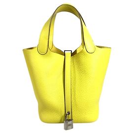 Hermès HERMES Picotin Lock PM 18 Tote Bag Yellow