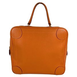 Hermès Saco Tote Hermes Plume 32 Laranja