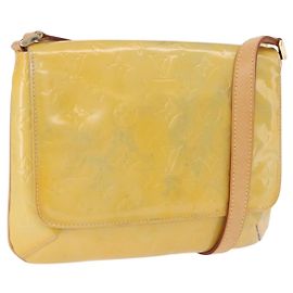 LOUIS VUITTON Monogram Vernis Thompson Street Bag Gris M91008 LV Auth 200645 Gris