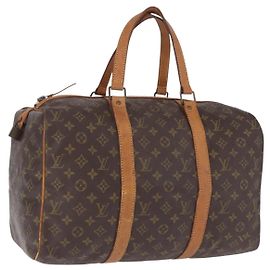 LOUIS VUITTON Monogram Sac Souple 45 Boston Bag M41624 LV Auth ka5852 Monograma