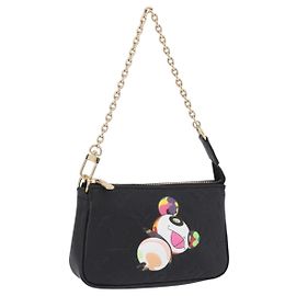 LOUIS VUITTON Empreinte Panda Mini Pochette Accessoires M13824 LV Auth 170873SM Black Monogram