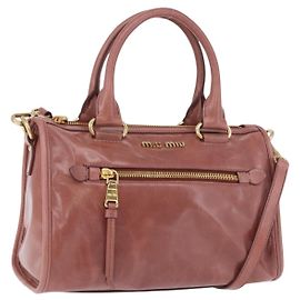 Borsa a mano Miu Miu Matelassé in pelle 2way Rosa Oro Auth yk20776M Rosa D'oro