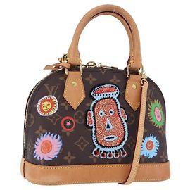 LOUIS VUITTON Monogram Yayoi Kusama Face Alma BB Bag 2way M46428 Auth 197481SAM Monograma