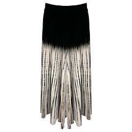 Gonna Maxi in Velluto Multi Nero Proenza Schouler Multicolore
