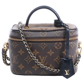 Borsa a tracolla Louis Vuitton Vanity NV PM Monogram Reverse in marrone M45165 Marrone