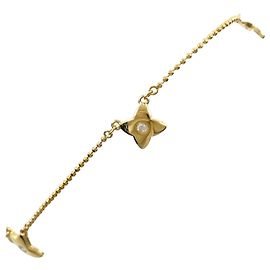 Autre Marque Bracciale con charm in oro giallo 18K con diamante D'oro