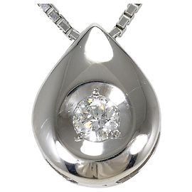 Autre Marque Platinhalskette mit Diamantanhänger Andere
