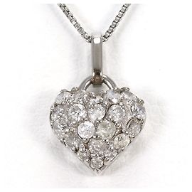 Autre Marque Collier en or blanc 18K avec diamant Doré