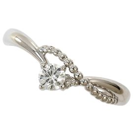 Autre Marque Ehering aus 18K Weißgold mit Diamant Golden