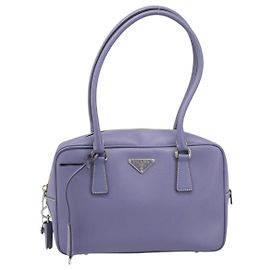 Prada Bauletto Saffiano Small Violet