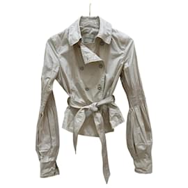 Ermanno Scervino Chic Ivory Fitted Jacket Sz.44 It Pre-owned Other