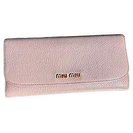 Cartera Miu Miu de piel rosa Rosa