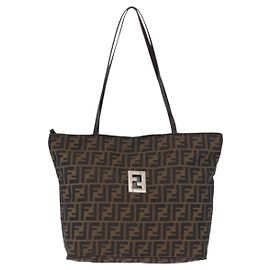 Fendi Zucca Canvas N/a Castaño