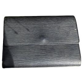 Cartera Larga Louis Vuitton Epi Cuero Negro Negro