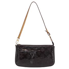 Louis Vuitton Lexington Pochette Monogram Vernis Marrone