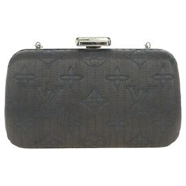 Louis Vuitton Motard Minaudiere Monogram Satin Marron