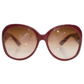 Gucci GG 2952/S Occhiali da sole rotondi oversized - Rosso Borgogna Bordò