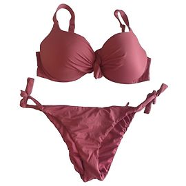 Autre Marque Calzedonia Dark Coral Red Bikini Set - Size M Coral
