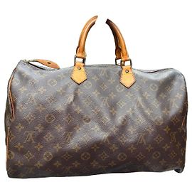 Borsa da viaggio Louis Vuitton Monogram Speedy 40 Marrone Monogramma