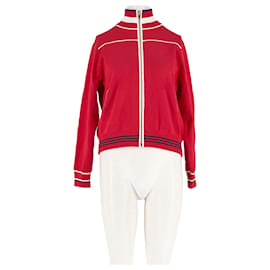 Maje Roter gerader Cardigan Rot