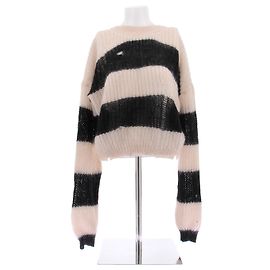 Zadig & Voltaire Mohair-Pullover in Creme und Schwarz Schwarz