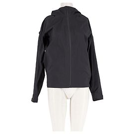 Uniqlo Cropped Jacke Schwarz Schwarz