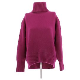 Autre Marque Pull col roulé violet en cashmere Violet
