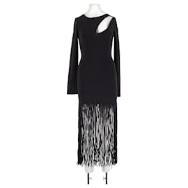 Autre Marque ANCOSTI Midikleid Schwarz Schwarz