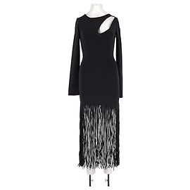 Autre Marque Robe midi noire ANCOSTI Noir