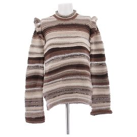 Chloé Jersey de cachemira marrón a rayas Castaño