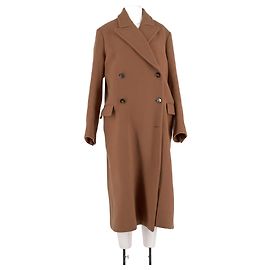 Stella Mc Cartney Stella McCartney Brown Wool Long Coat Brown