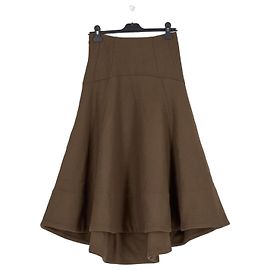 Autre Marque Jupe midi marron THE FRANKIE SHOP Marron