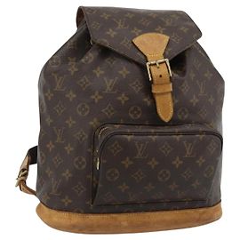 LOUIS VUITTON Monogram Montsouris GM Backpack M51135 LV Other