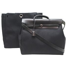 Hermès Hermes Herbag GM Handbag Black