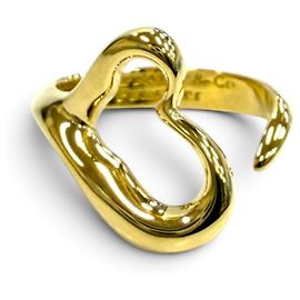 Tiffany & Co Anillo banda Open Heart Elsa Peretti de Tiffany Dorado