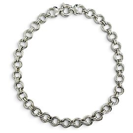 Tiffany & Co Collana Tiffany Vintage Triple Round Link Argento