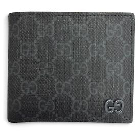 Cartera bi-fold Gucci en gris Castaño