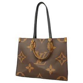 Saco Tote Louis Vuitton Monogram Reverse OnTheGo MM Marrom